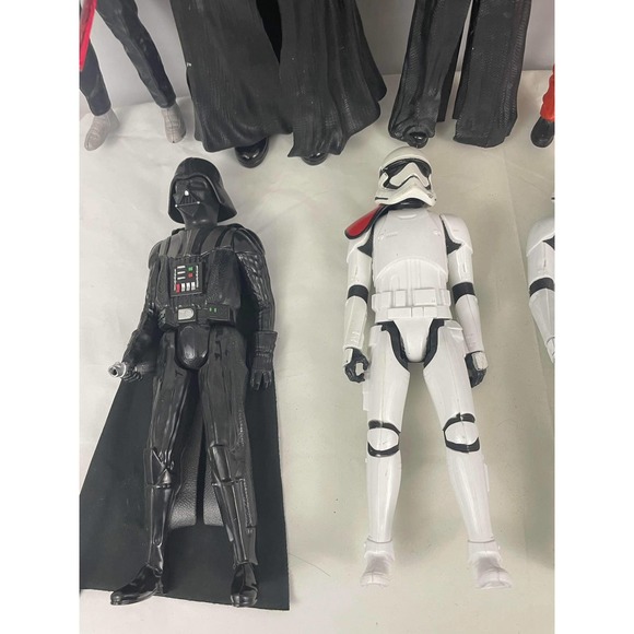 Set of 9 Star Wars Action Figures Kylo Ren Darth Vader Chewbacca Trooper - Picture 6 of 9